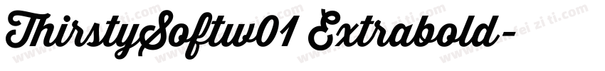 ThirstySoftw01 Extrabold字体转换
